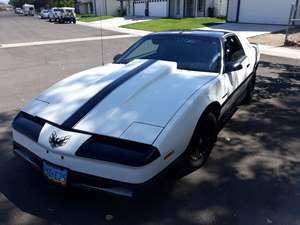 White 1990 Pontiac Firebird 