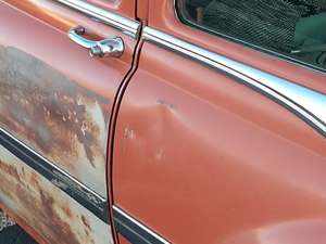 Orange 1954 Pontiac Sedan