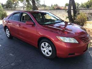 Red 2007 Toyota Camry Hybrid