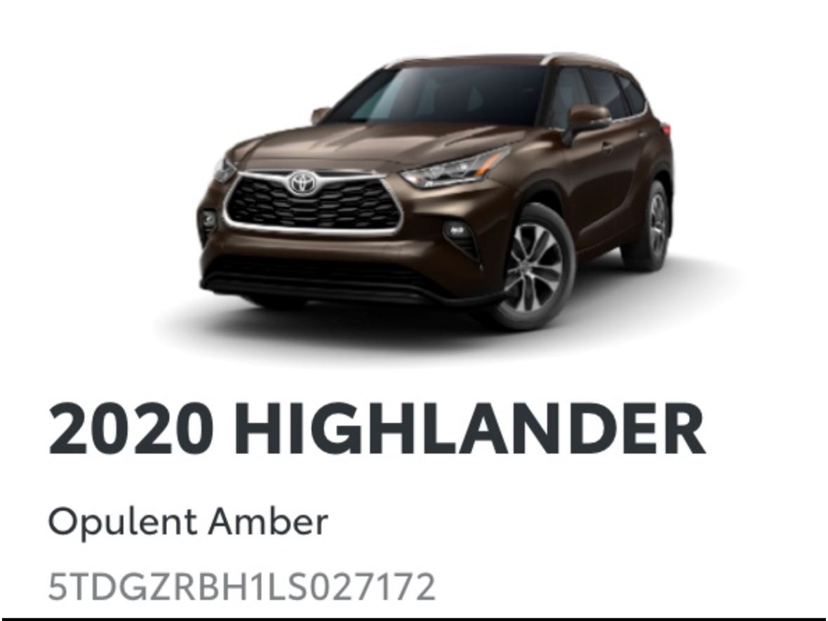 2020 Toyota Highlander  for sale by owner in Statesville