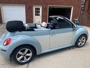 Blue 2010 Volkswagen Beetle Convertible