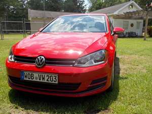 2015 Volkswagen Golf with Red Exterior
