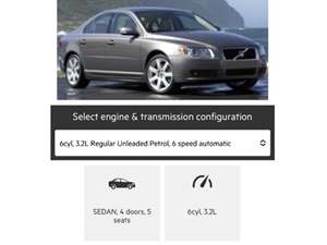 2007 Volvo S80 with Gold Exterior