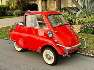 Red 1957 BMW Isetta