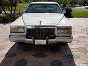 White 1991 Cadillac Brougham