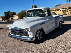 White 1957 Chevrolet C/K 10 Series