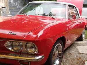 Red 1965 Chevrolet Corvair