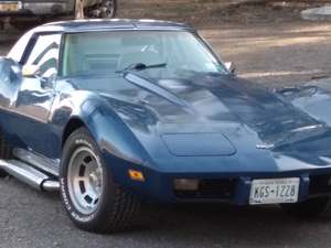 Blue 1977 Chevrolet Corvette