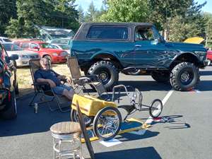 Blue 1971 Chevrolet K5 blazer