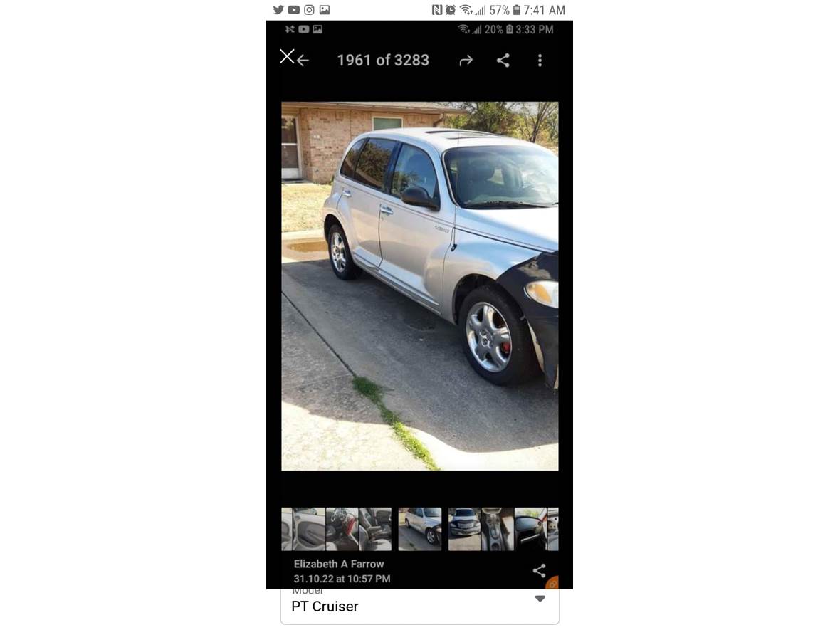 2001 Chrysler PT Cruiser for sale by owner in Fort Gibson