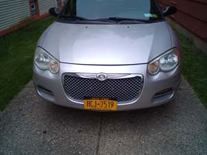 Silver 2005 Chrysler Sebring convertible