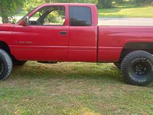 Red 1997 Dodge Ram 1500