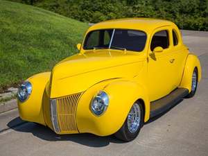 Yellow 1940 Ford Coupe