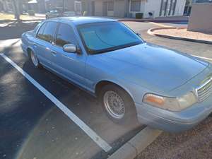 Blue 1999 Ford Crown Victoria