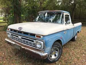 Blue 1965 Ford F-100