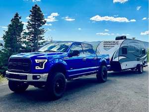 Blue 2015 Ford F-150