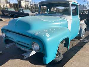 Blue 1956 Ford F100