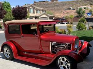 Red 1928 Ford Model A