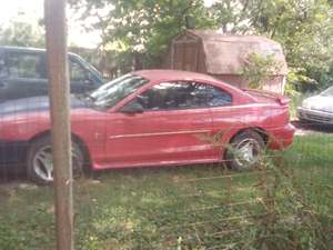 1998 Ford Mustang with Red Exterior