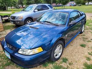 Blue 1999 Ford Mustang