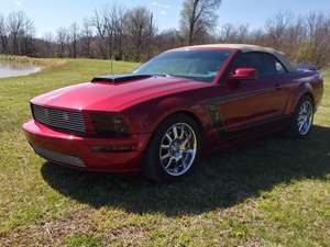 Red 2005 Ford Mustang GT