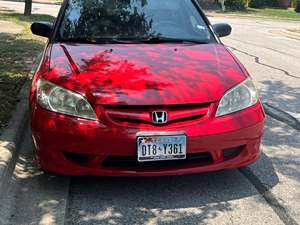 2005 Honda Civic with Red Exterior