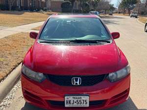 Red 2009 Honda Civic Coupe