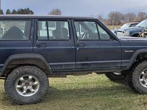 Blue 1987 Jeep Cherokee