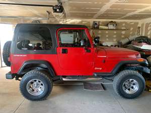 Red 1994 Jeep Wrangler