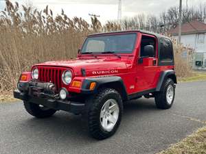 Red 2003 Jeep Wrangler