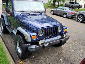 Blue 2004 Jeep Wrangler