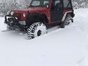 Red 2007 Jeep Wrangler