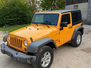 Orange 2012 Jeep Wrangler Sport 