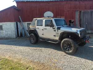 Silver 2010 Jeep Wrangler Unlimited