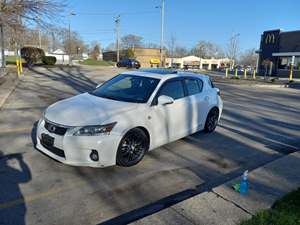 White 2012 Lexus CT 200h