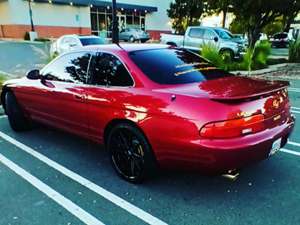 Red 1994 Lexus SC 400