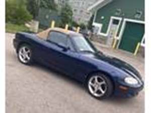 Blue 2002 Mazda Mx-5 Miata