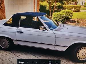 White 1986 Mercedes-Benz 560SL