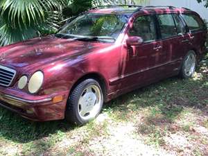 Red 2002 Mercedes-Benz E-Class