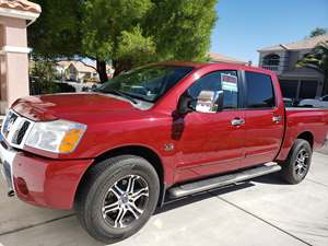 Red 2004 Nissan Titan