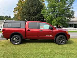 2015 Nissan Titan with Red Exterior