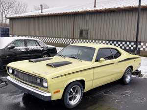 Yellow 1972 Plymouth duster