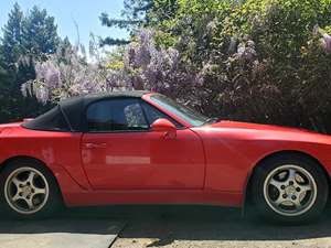 Red 1992 Porsche 968