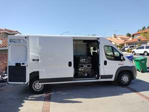 White 2018 RAM Cargo Van