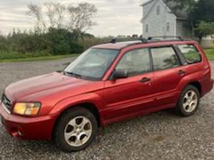 Red 2004 Subaru Forester