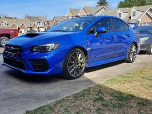 Blue 2020 Subaru Impreza WRX sti