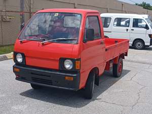 Red 1986 Toyota Daihatsu Hijet Mini Truck