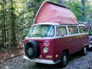 Red 1970 Volkswagen Vanagon