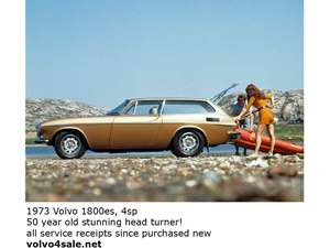 Brown 1973 Volvo 1800 es