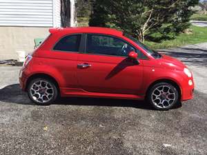 Red 2012 FIAT 500